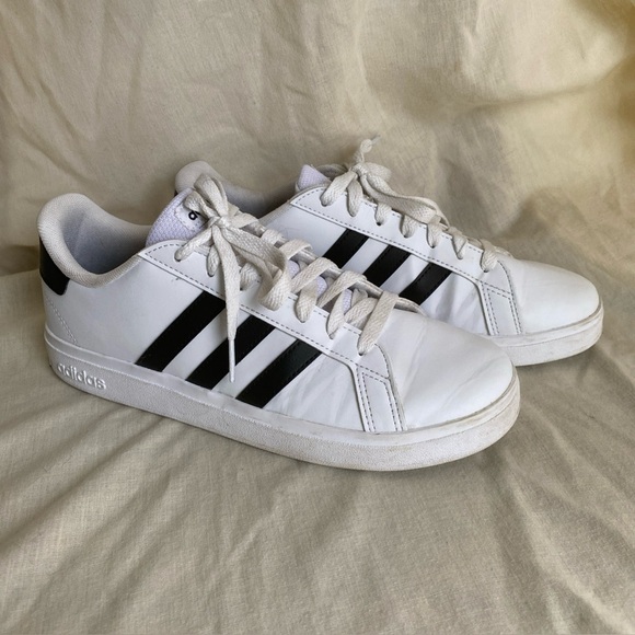 adidas Other - Adidas Grand Court 2.0 White Black- Men’s -7, Women’s-9